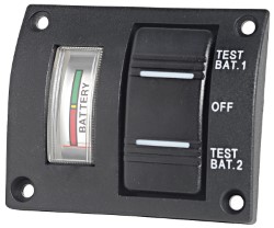 Panel 2-akumulatorowy z testerem analogowym IP56